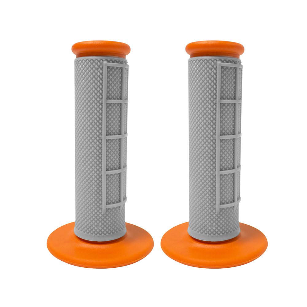 HANDLEBAR GRIPS GREY/ORANGE
